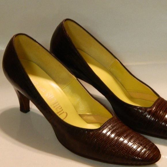 Citations Soft-Steps Shoes - CITATIONS Pumps GENUINE LIZAGATOR Sz 8.5AAAA Rare